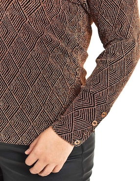 Blusa Roman Fashion manga larga para mujer