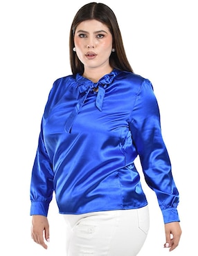 Blusa Roman Fashion manga larga para mujer