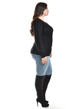 Suéter Roman Fashion cuello redondo para mujer