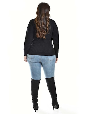 Suéter Roman Fashion cuello redondo para mujer