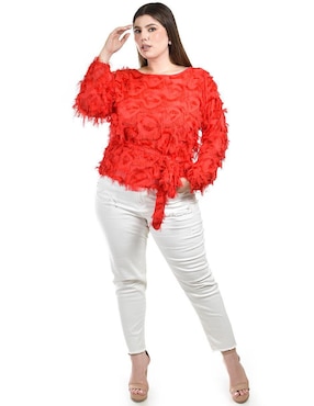 Blusa Roman Fashion manga larga para mujer