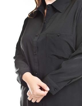 Blusa camisera Roman Fashion manga larga para mujer