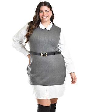 Vestido arriba rodilla casual Roman Fashion para mujer