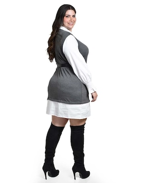 Vestido arriba rodilla casual Roman Fashion para mujer