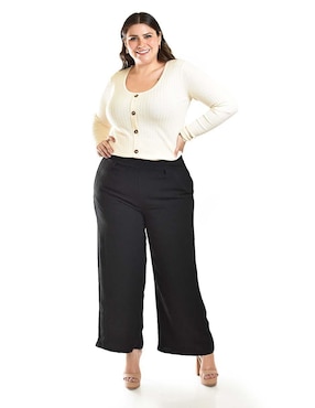 Pantalón acampanado Roman Fashion regular para mujer