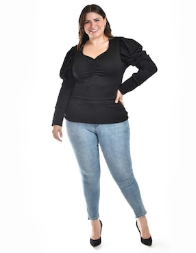 Blusa Roman Fashion manga larga para mujer