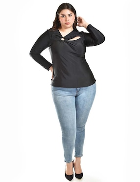Blusa Roman Fashion manga larga para mujer