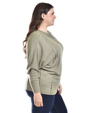 Blusa Roman Fashion manga larga para mujer