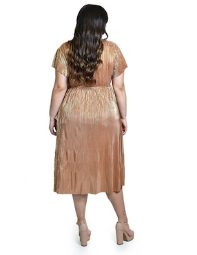 Vestido midi de fiesta Roman Fashion escote V