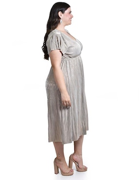 Vestido midi de fiesta Roman Fashion escote V