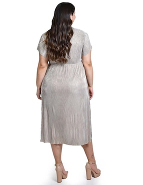 Vestido midi de fiesta Roman Fashion escote V