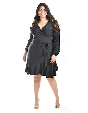 Vestido corto de fiesta Roman Fashion escote V
