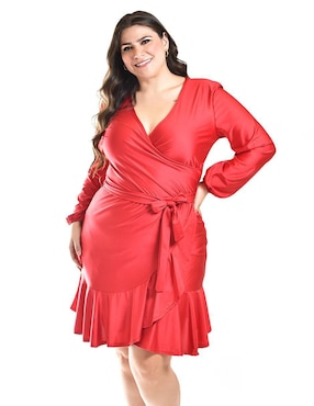 Vestido corto de fiesta Roman Fashion escote V