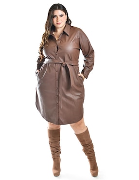 Vestido arriba de la rodilla casual Roman Fashion para mujer