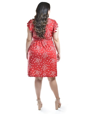 Vestido arriba de la rodilla casual Roman Fashion para mujer