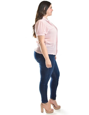Blusa Roman Fashion manga corta para mujer