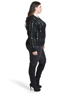 Suéter Roman Fashion cuello redondo para mujer