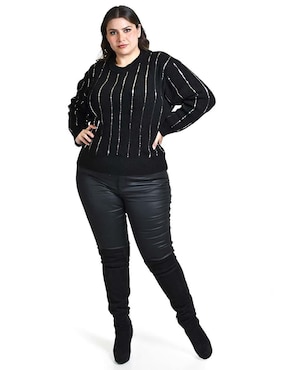 Suéter Roman Fashion cuello redondo para mujer