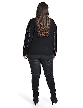Suéter Roman Fashion cuello redondo para mujer