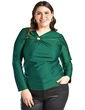 Blusa Roman Fashion manga larga para mujer