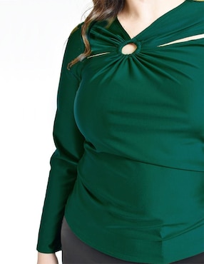 Blusa Roman Fashion manga larga para mujer
