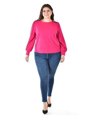 Blusa Roman Fashion manga larga para mujer