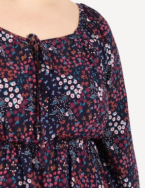 Blusa The Pattern manga larga para mujer