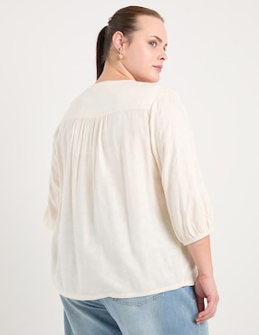 Blusa The Pattern manga 3/4 para mujer