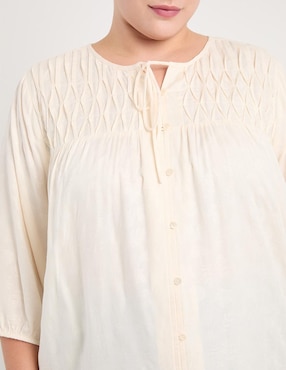 Blusa The Pattern manga 3/4 para mujer