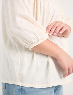 Blusa The Pattern manga 3/4 para mujer