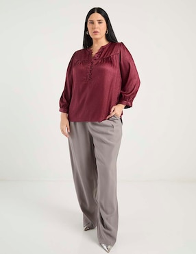 Pantalón relaxed The Pattern amplio para mujer
