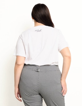 Playera manga corta Karl Lagerfeld Paris cuello redondo para mujer