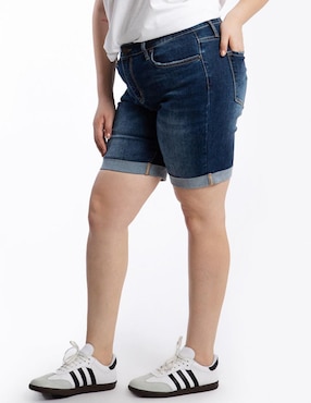 Bermuda Roman Fashion de mezclilla para mujer