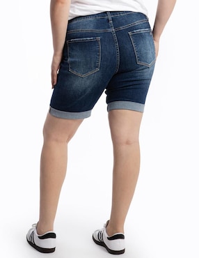 Bermuda Roman Fashion de mezclilla para mujer