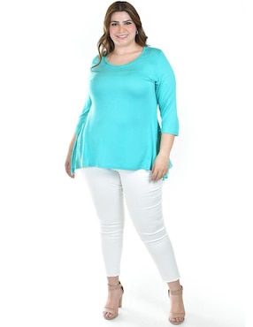 Blusa Roman Fashion manga 3/4 para mujer