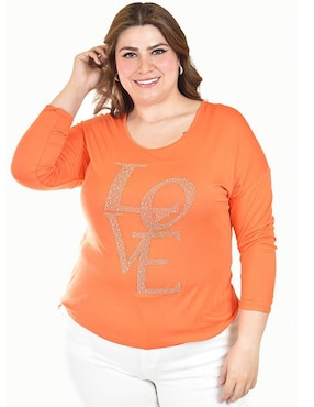 Blusa Roman Fashion manga 3/4 para mujer