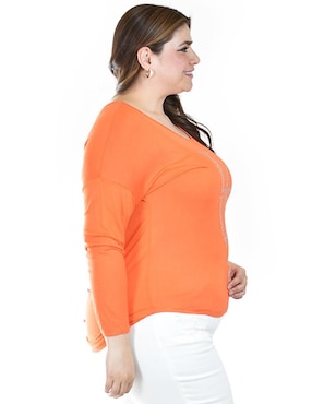Blusa Roman Fashion manga 3/4 para mujer