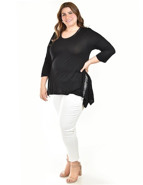 Blusa Roman Fashion manga 3/4 para mujer