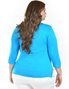 Blusa Roman Fashion manga 3/4 para mujer