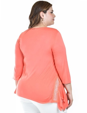 Blusa Roman Fashion manga 3/4 para mujer