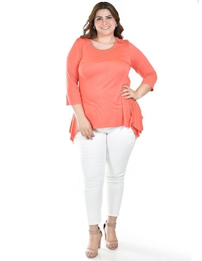 Blusa Roman Fashion manga 3/4 para mujer
