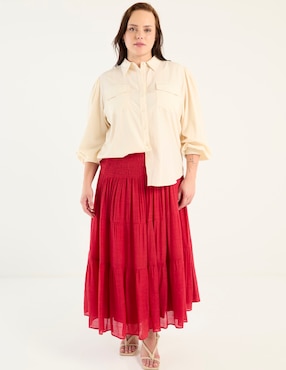 Blusa Map manga larga para mujer