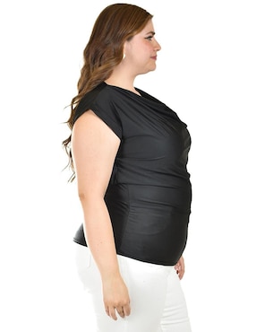 Blusa Roman Fashion manga corta para mujer