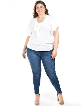 Blusa Roman Fashion manga corta para mujer