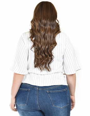 Blusa Roman Fashion manga al codo para mujer