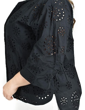 Blusa camisera Roman Fashion manga 3/4 para mujer