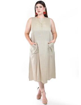 Vestido midi casual Roman Fashion para mujer