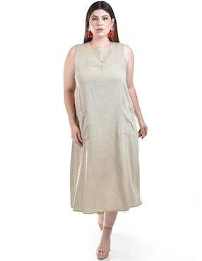 Vestido midi casual Roman Fashion para mujer