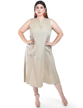Vestido midi casual Roman Fashion para mujer