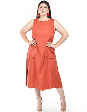 Vestido midi casual Roman Fashion para mujer